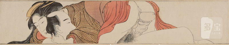Attributed to Torii Kiyonaga (1752-1815) | Scroll for the Sleeve (Sode no maki) | Edo period, late 18th century - 图9